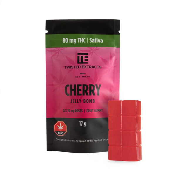 Twisted Extracts THC Cherry Bomb – (80mg THC) – Sativa